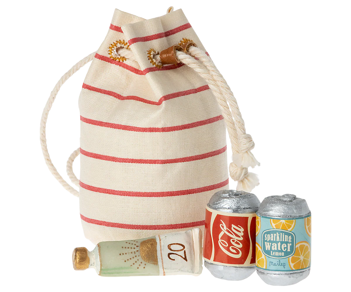 Bag with Beach Essentials, Mouse | Maileg
