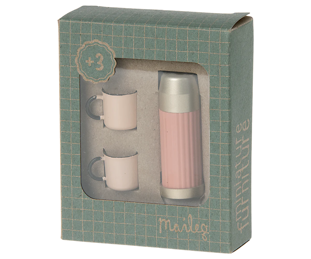 Thermos and Cups - Coral | Maileg