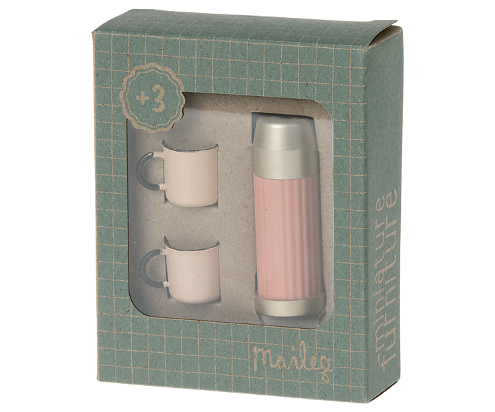 Thermos and Cups - Coral | Maileg