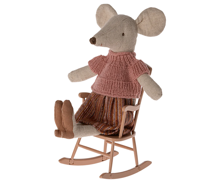 Rocking chair, Mouse - Dark Powder | Maileg