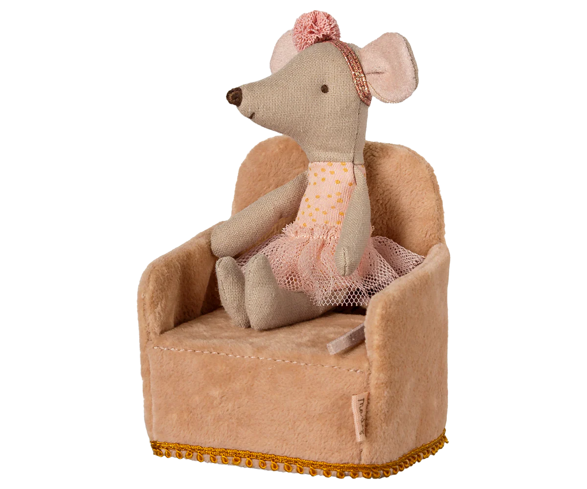 Folding Chair, Mouse - Powder | Maileg