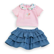 T-Shirt & Ruffled Skirt - Weekend in Paris- 12" | Corolle