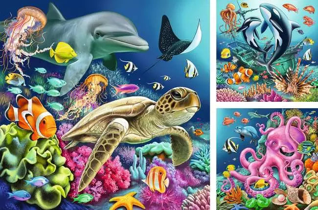 Underwater 3x49 Pc Puzzle | Ravensburger