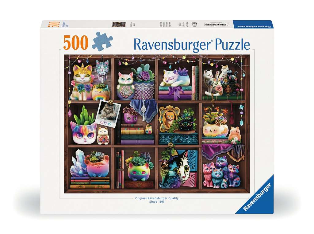 Cubby Cats and Succulents - 500pc Puzzle | Ravensburger