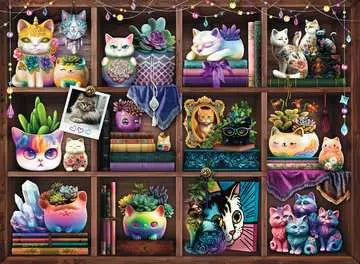 Cubby Cats and Succulents - 500pc Puzzle | Ravensburger