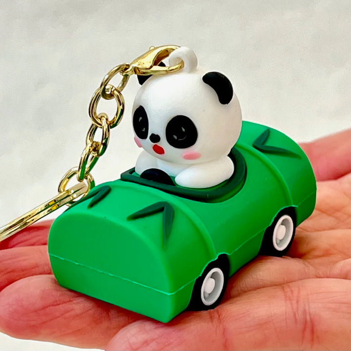 Pullback Car Animals Key Charm