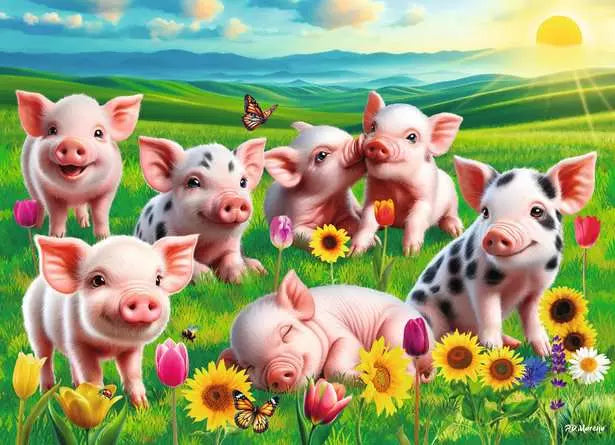 Precious Piglets - 60pc Puzzle | Ravensburger