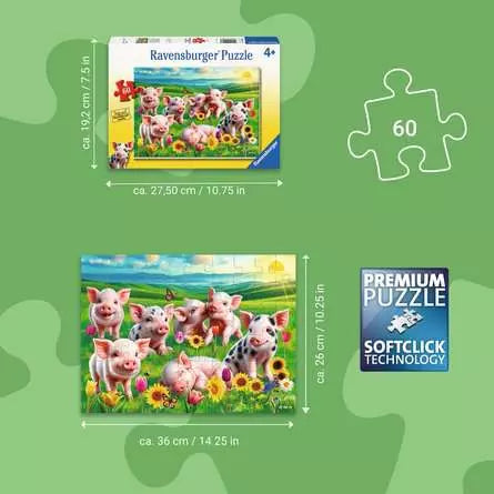 Precious Piglets - 60pc Puzzle | Ravensburger