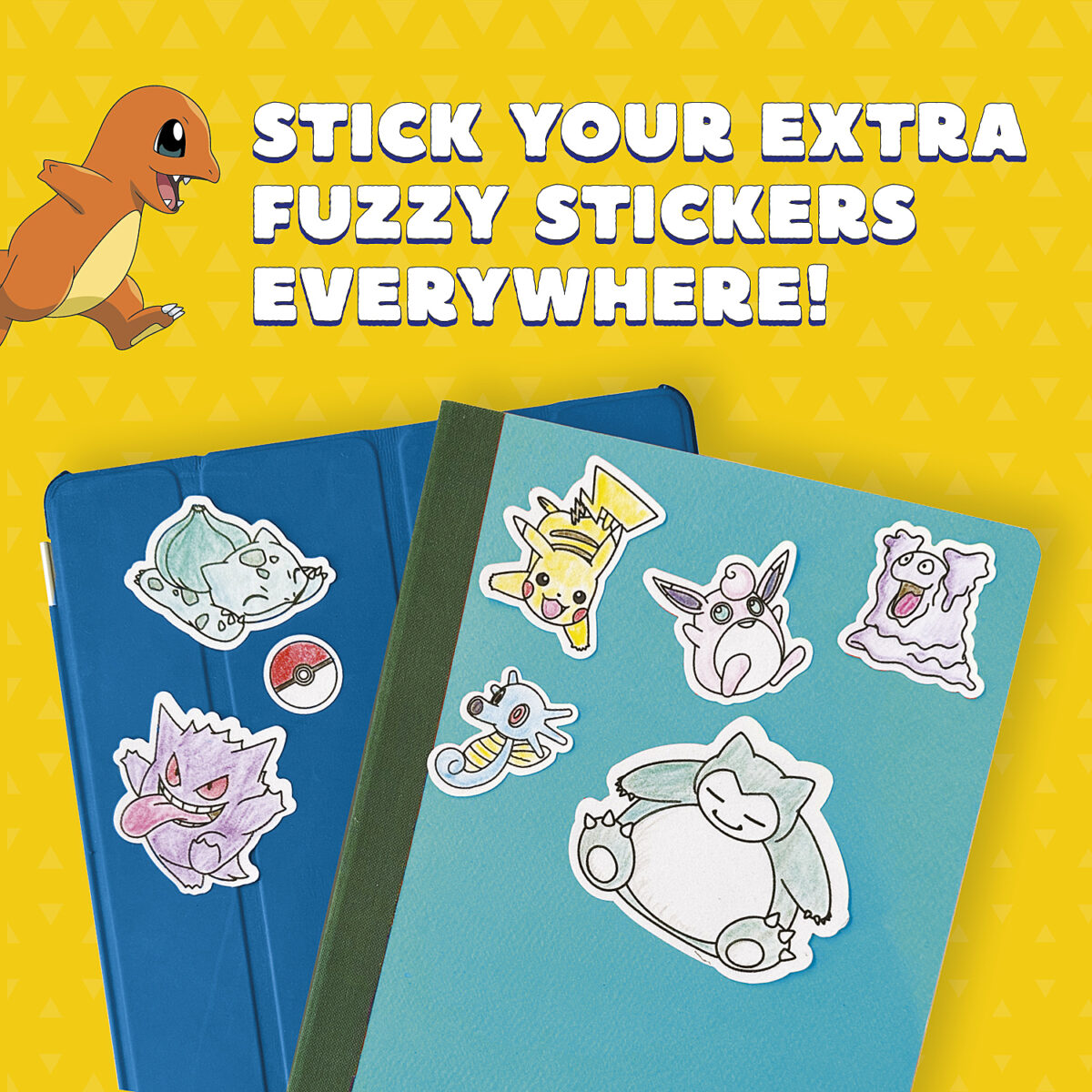 Pokemon Color Your Own Fuzzy Stickers | Klutz