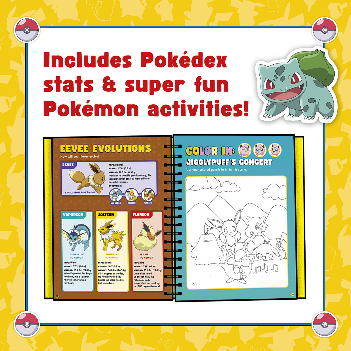 Pokemon Color Your Own Fuzzy Stickers | Klutz