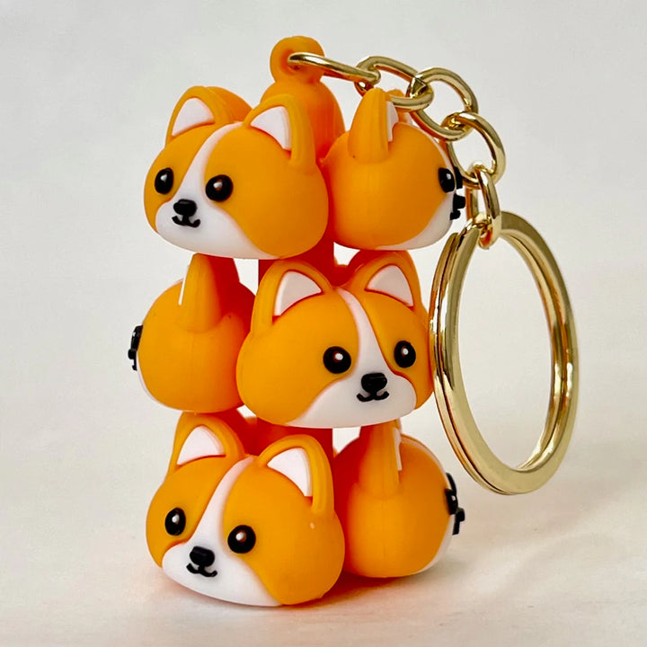 Dog Family Key Charm