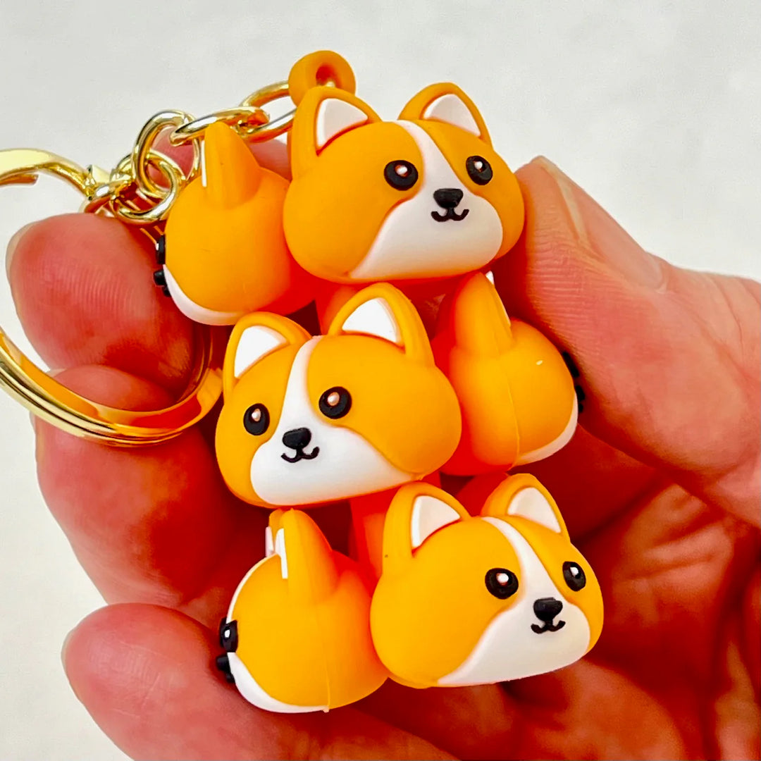 Dog Family Key Charm