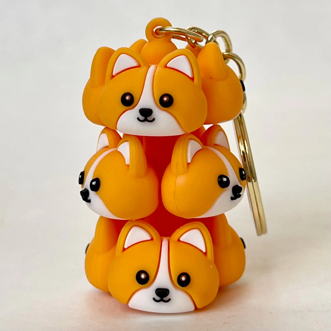 Dog Family Key Charm