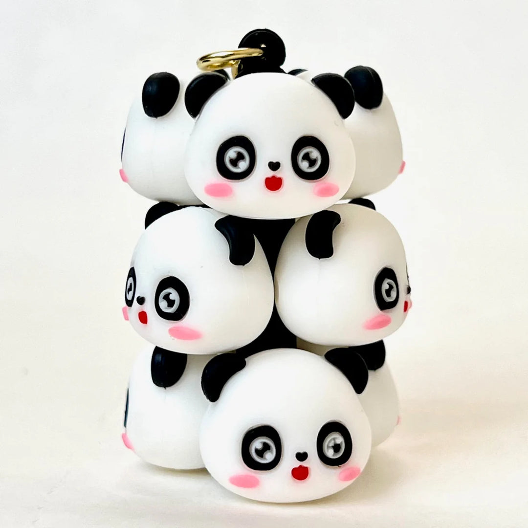 Panda Family Key Charm