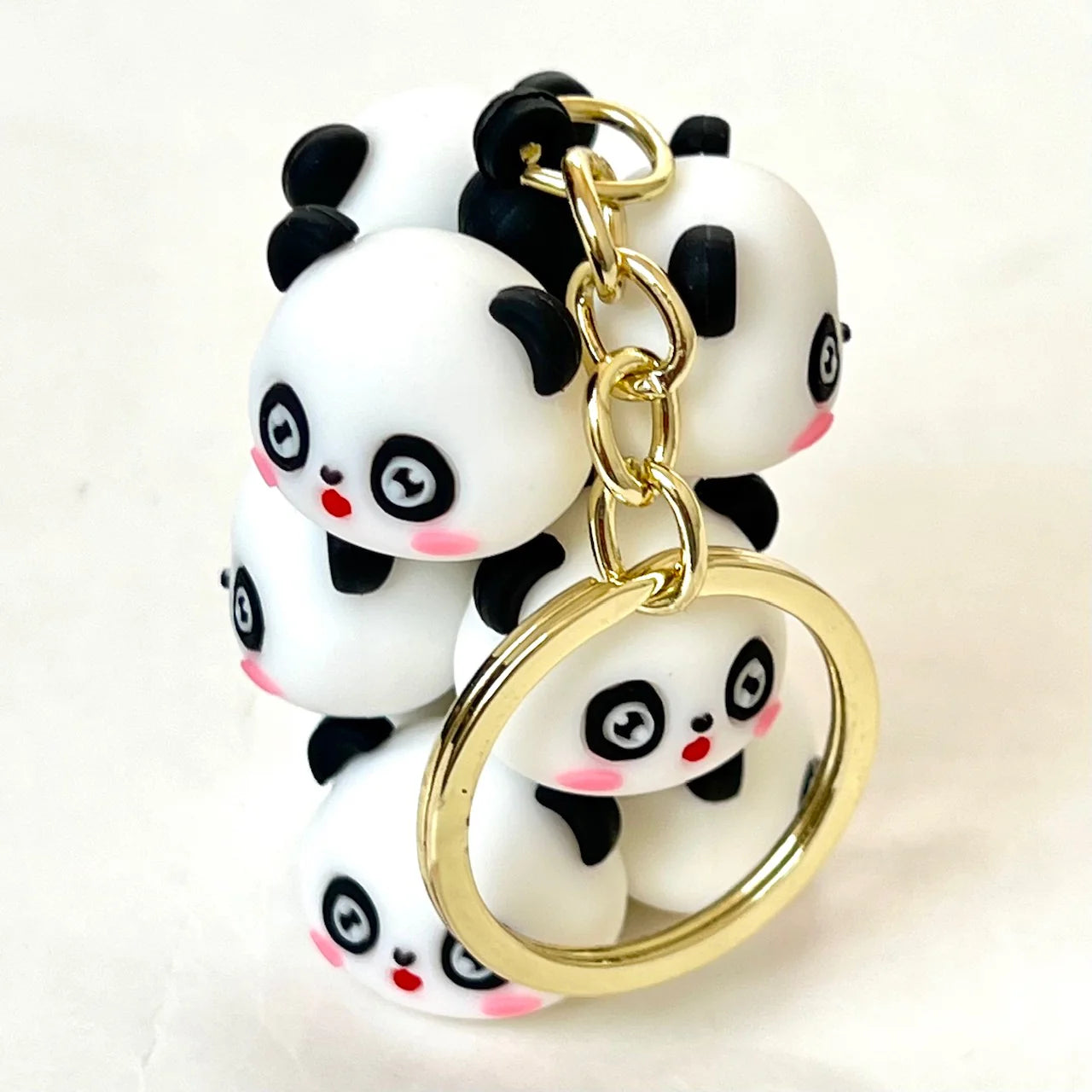 Panda Family Key Charm