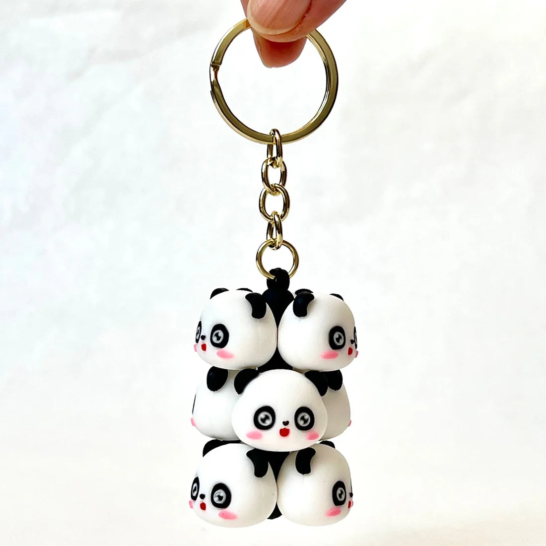 Panda Family Key Charm