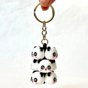 Panda Family Key Charm