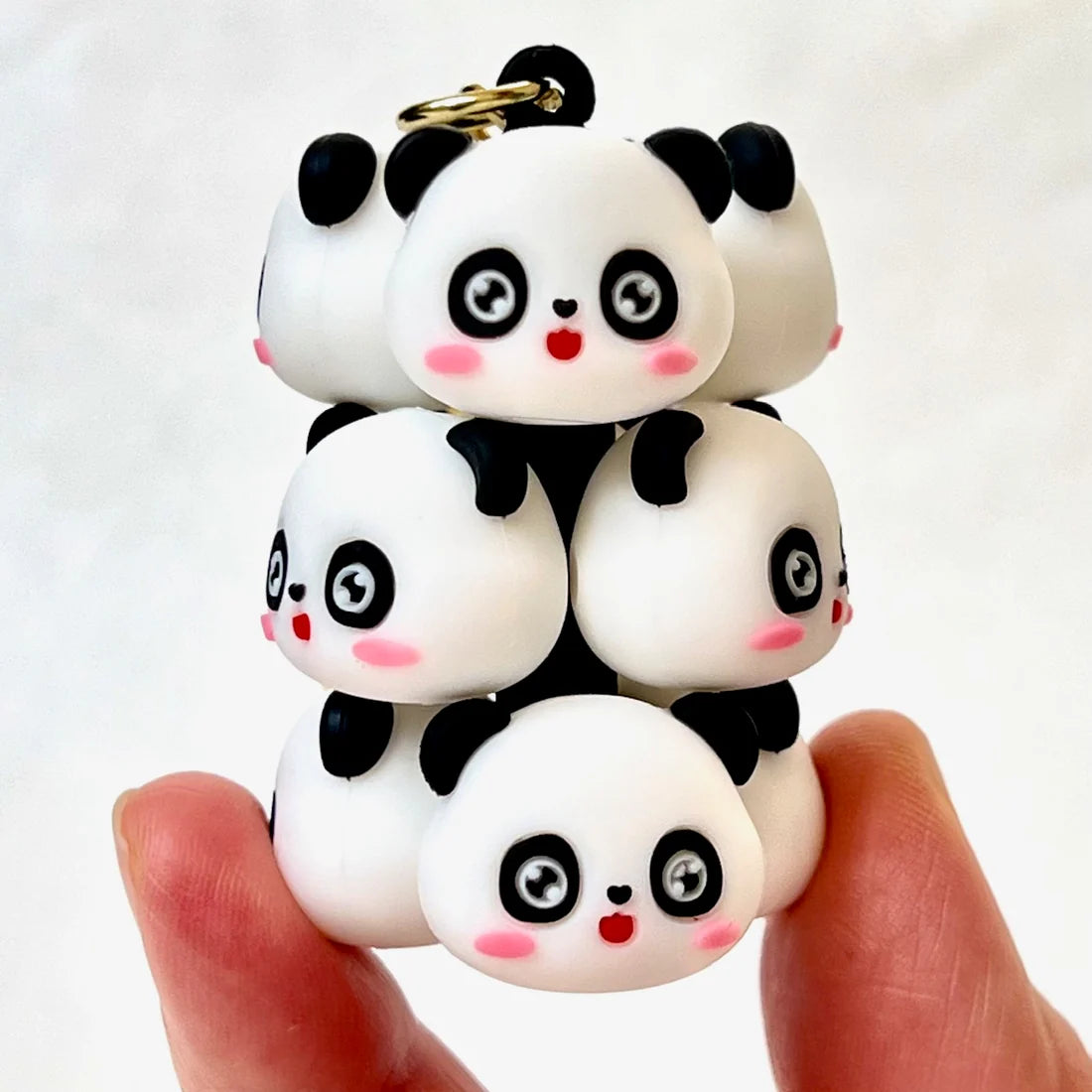 Panda Family Key Charm