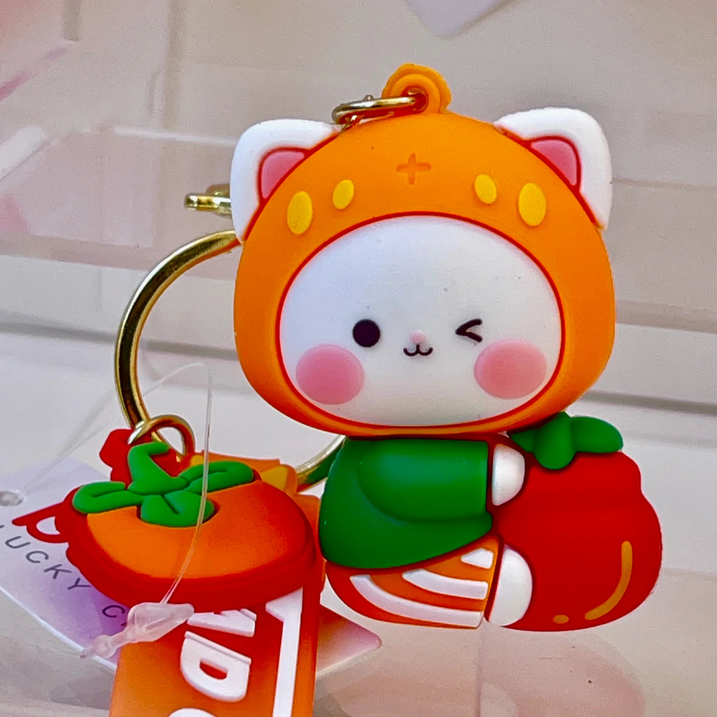 Fruit Cat Key Charm