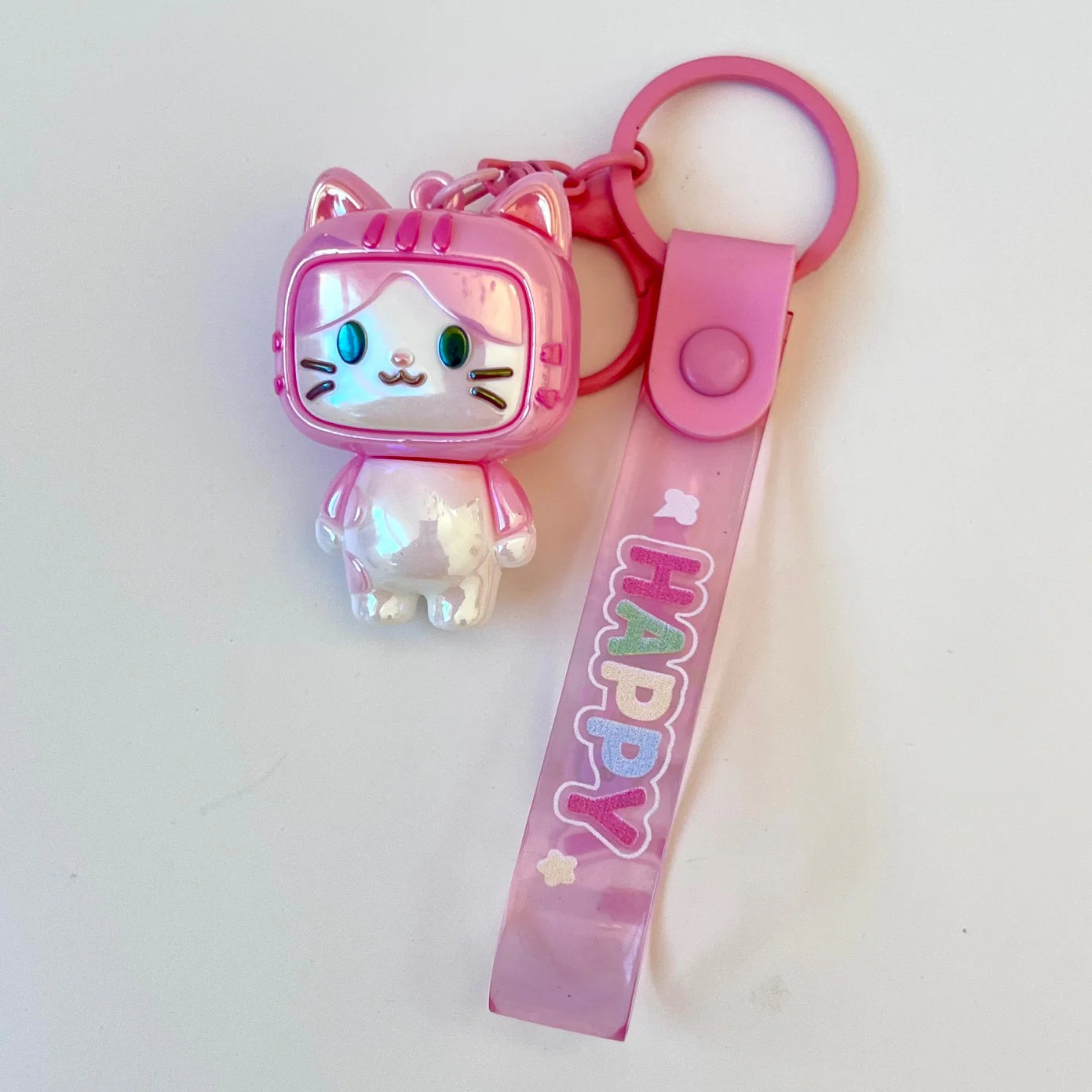 TV Cat Key Charm | BCMini