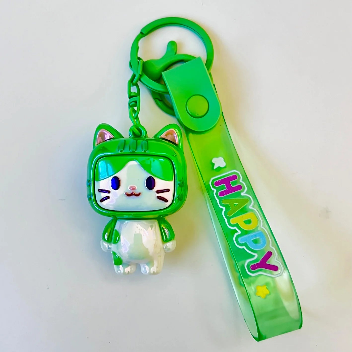 TV Cat Key Charm | BCMini