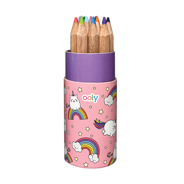 Draw 'n Doodle Mini Colored Pencils and Sharpener - Set of 12 | OOLY