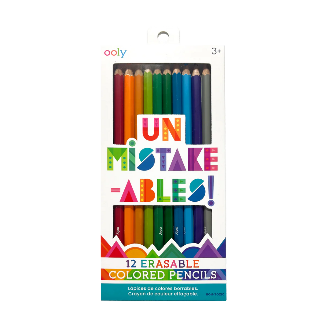 Un-Mistake-Ables! Erasable Colored Pencils - Set of 12 | OOLY