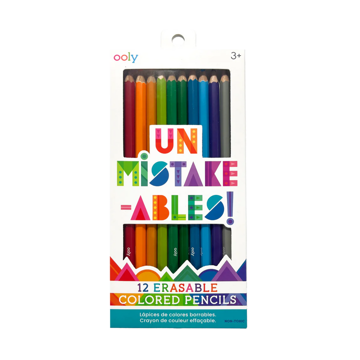 Un-Mistake-Ables! Erasable Colored Pencils - Set of 12 | OOLY