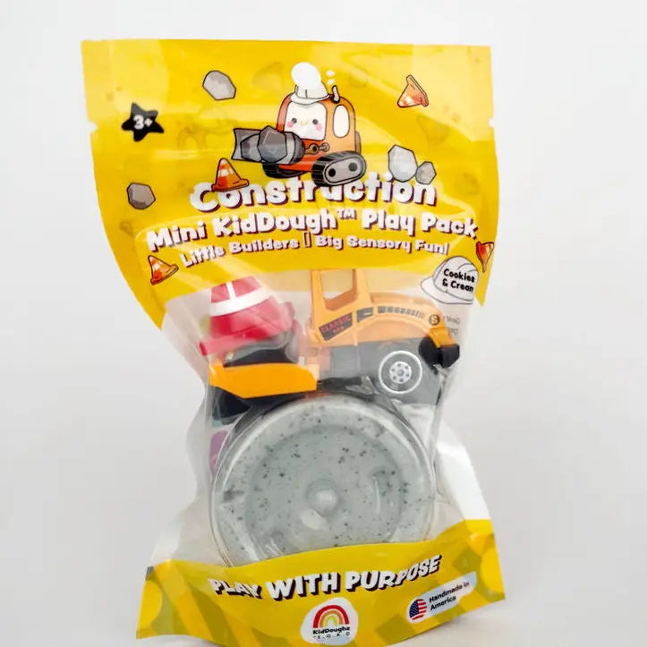 Construction Mini KidDough Play Pack | Earth Grown KidDough