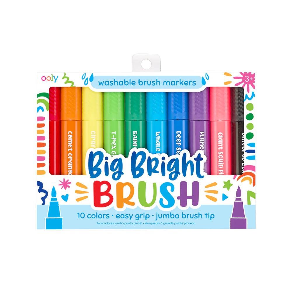 Big Bright Brush Markers - Set of 10 | OOLY