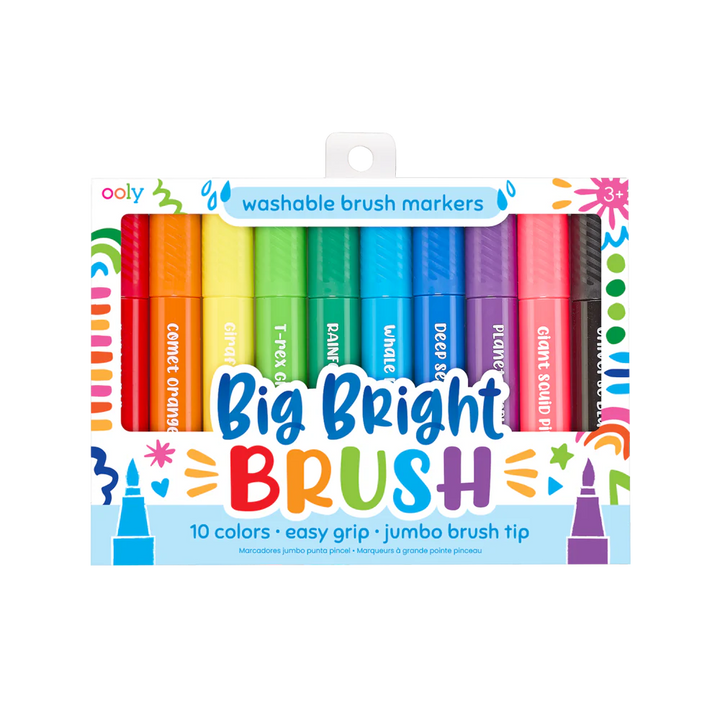 Big Bright Brush Markers - Set of 10 | OOLY