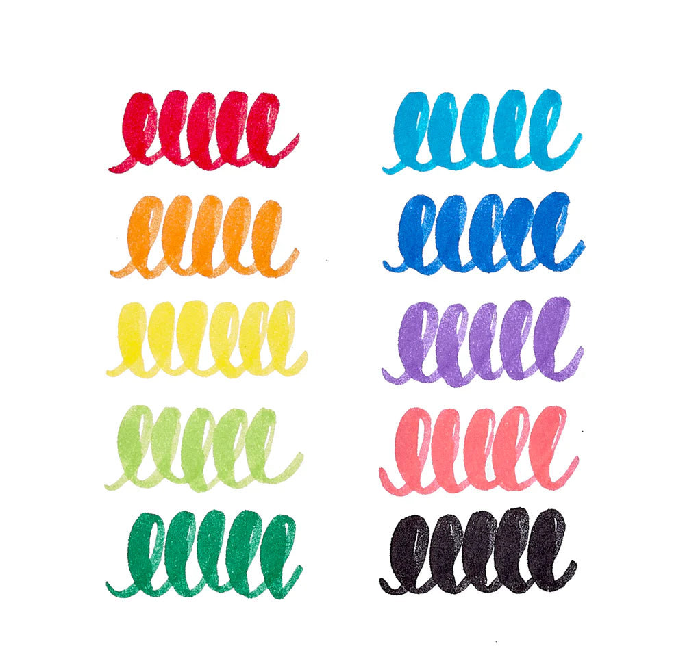 Big Bright Brush Markers - Set of 10 | OOLY