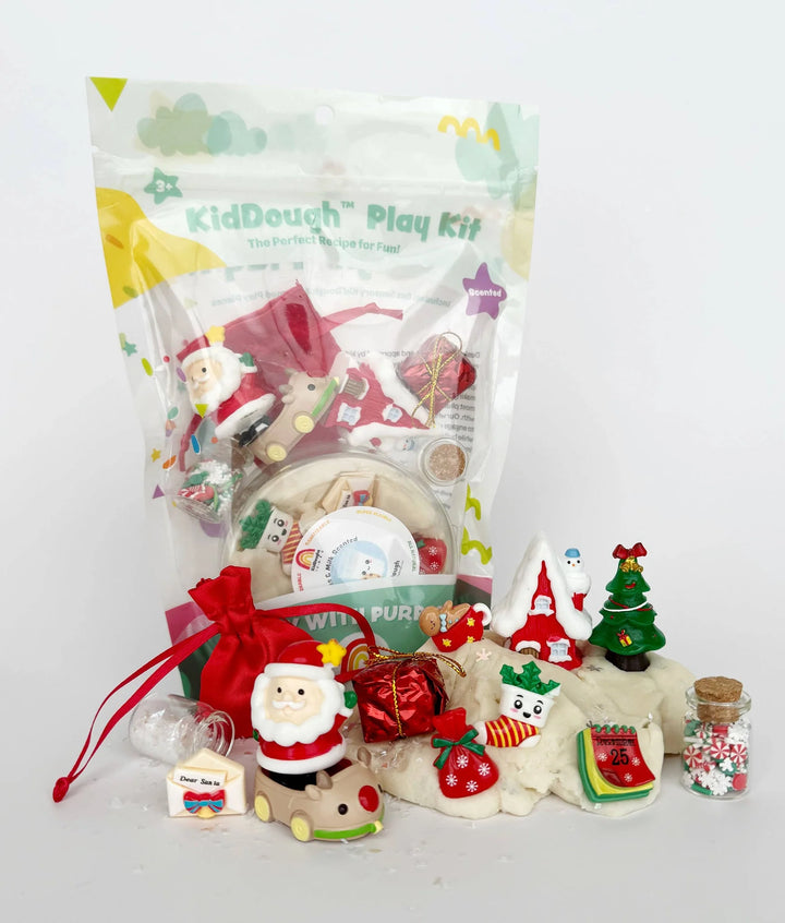 Santa Cottage Play Kit | EarthGrown KidDough