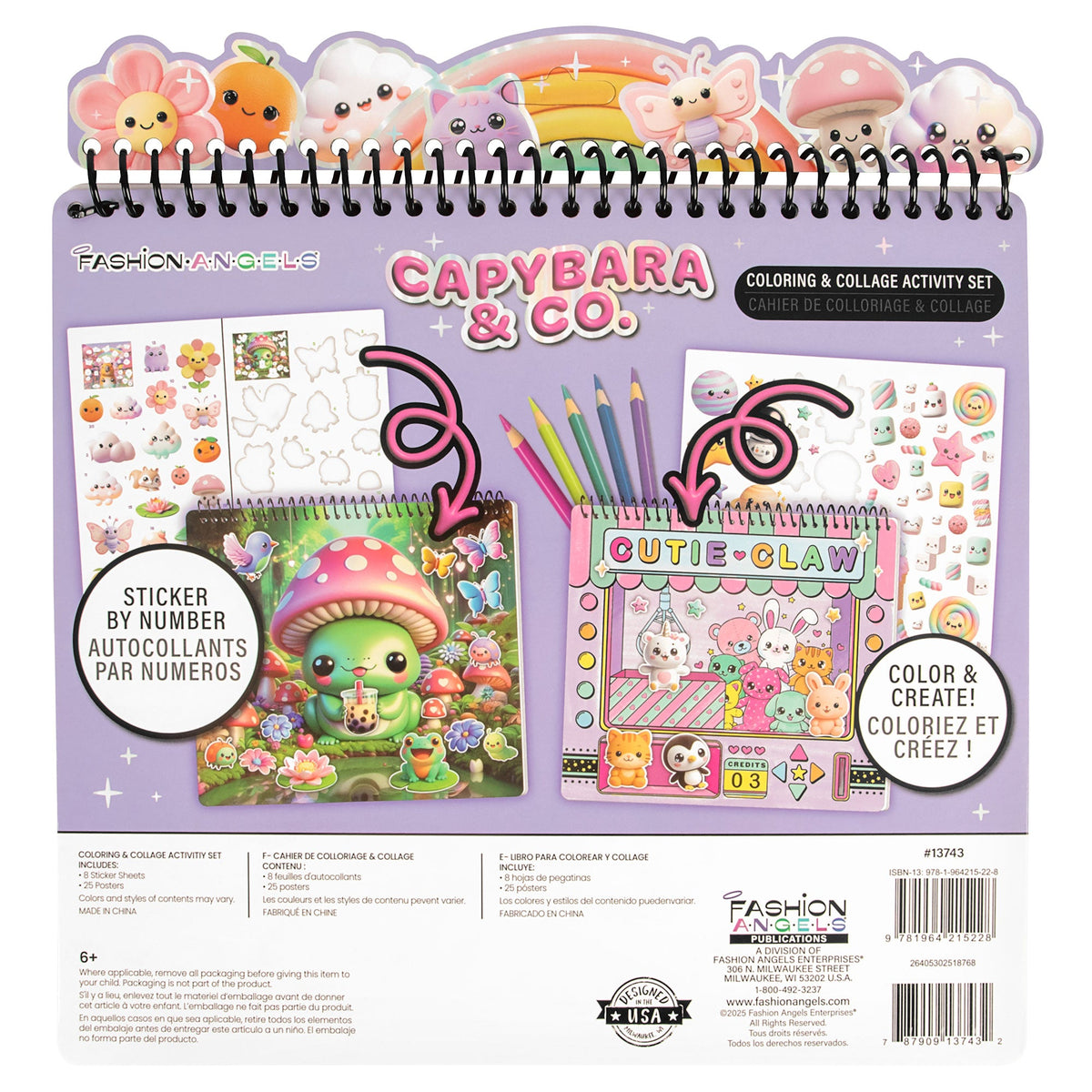 Capybara & Co. Coloring & Collage Activity Set | Fashion Angels