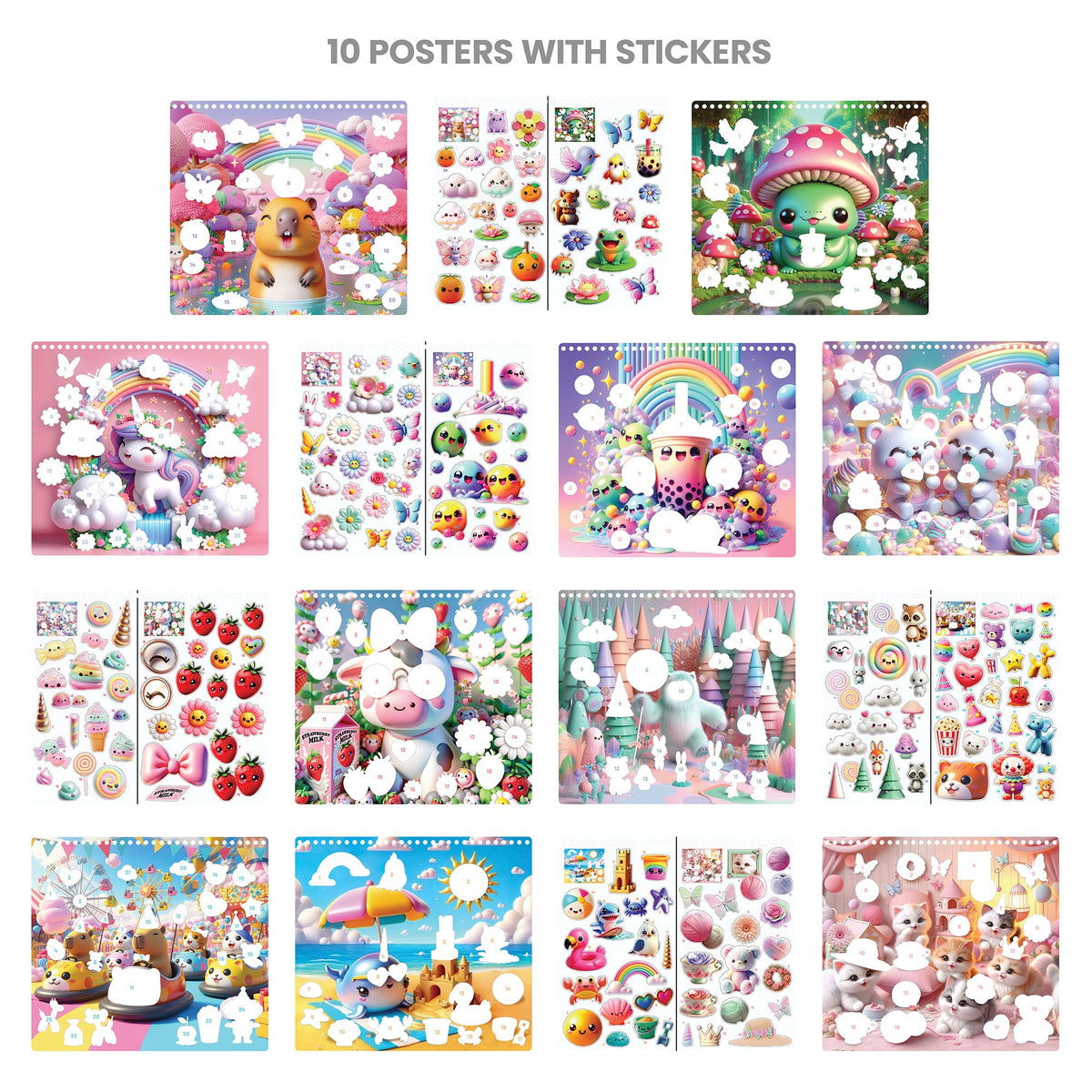 Capybara & Co. Coloring & Collage Activity Set | Fashion Angels