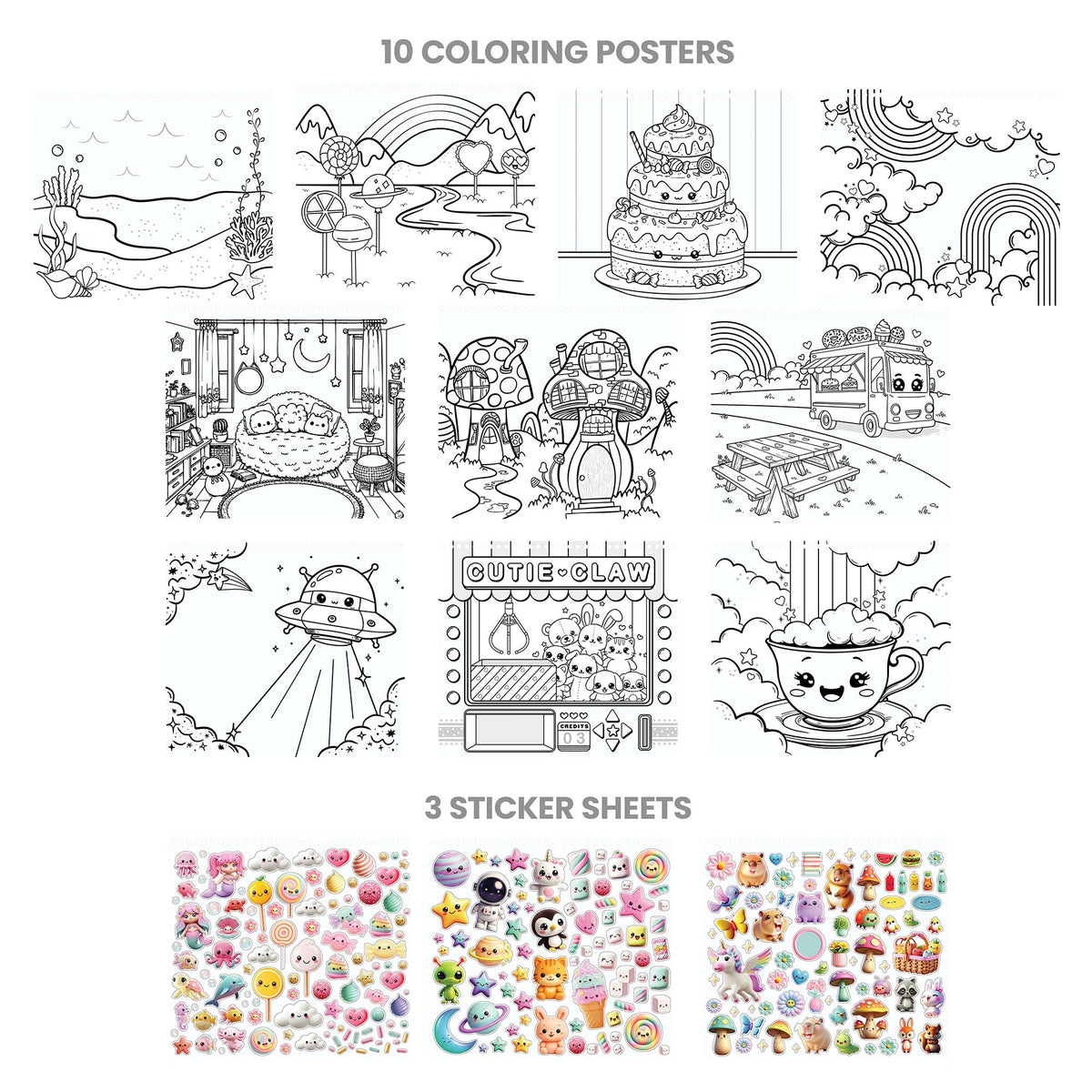 Capybara & Co. Coloring & Collage Activity Set | Fashion Angels
