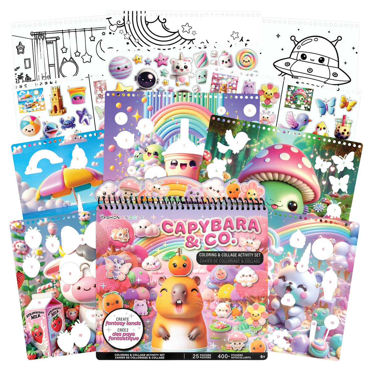 Capybara & Co. Coloring & Collage Activity Set | Fashion Angels