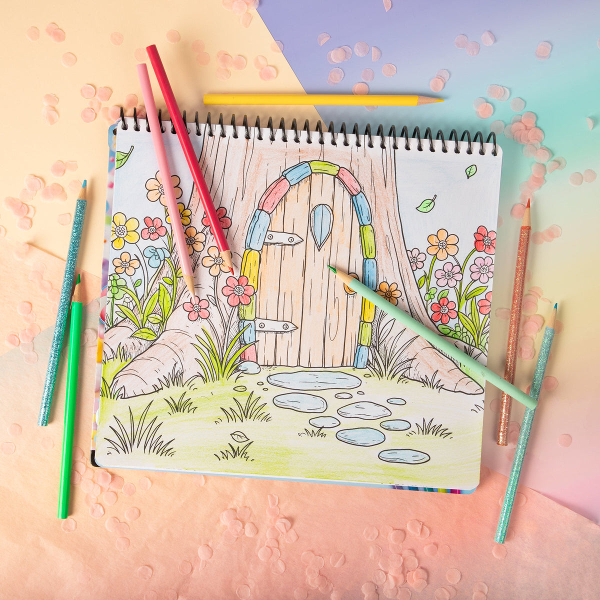 Chill-Axolotl Coloring & Collage Activity Portfolio | Fashion Angels