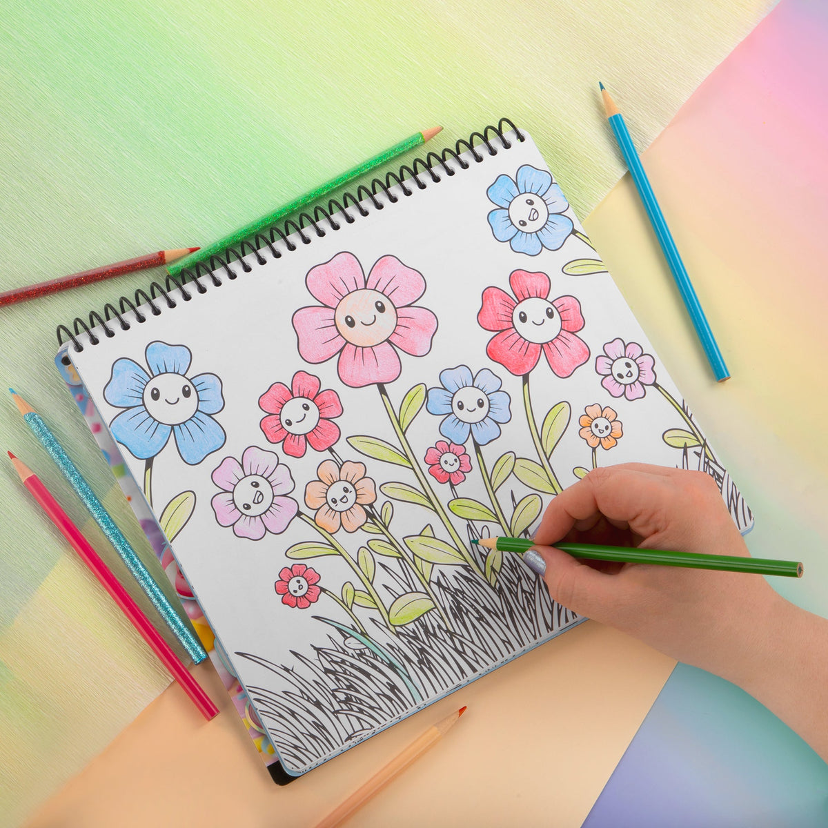 Chill-Axolotl Coloring & Collage Activity Portfolio | Fashion Angels