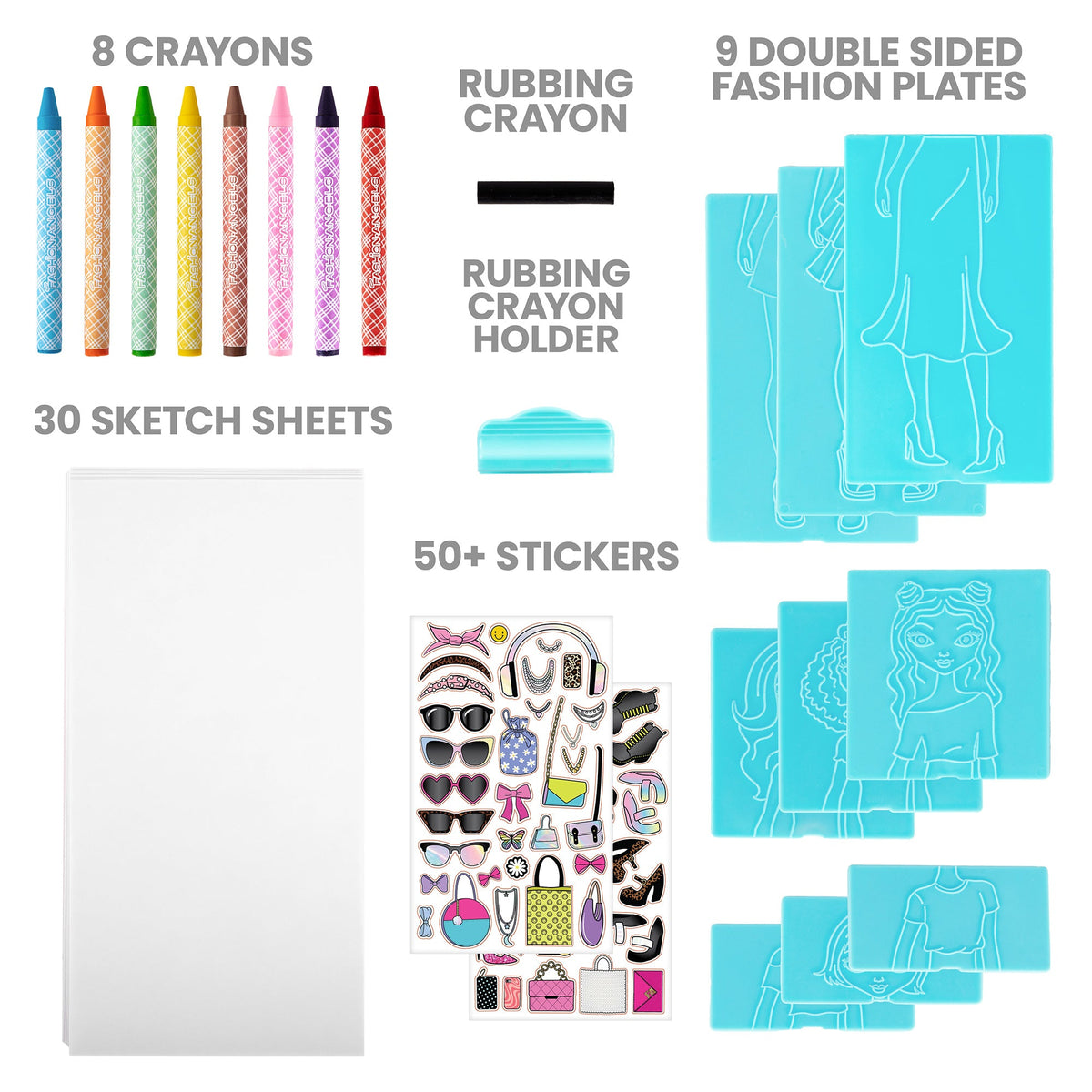 Fashion Design Studio Rubbing Plates | Fashion Angels