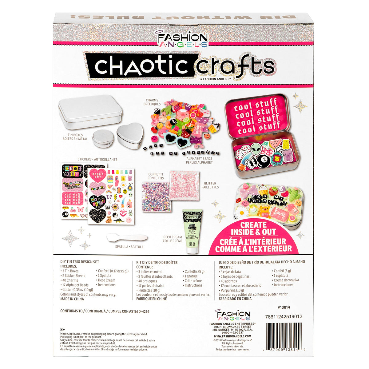 Chaotic Crafts Trinket Trio Design Kit | Fashion Angels