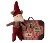 Christmas Mouse, Baby in Suitcase | Maileg