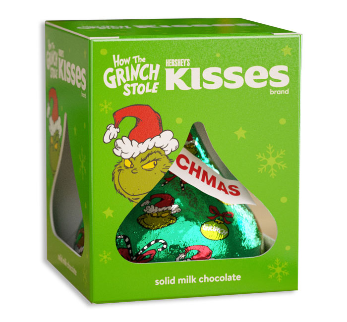 Grinch Foil Chocolate Kiss | Hersheys Milk Chocolate
