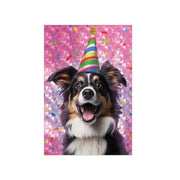 Foil: Dog in Birthday Hat Enclosure Card