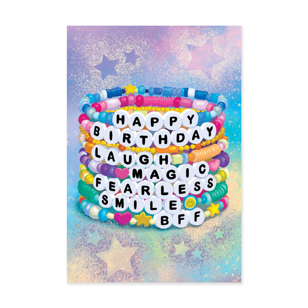 Glitter: Friendship Bracelet Enclosure Card