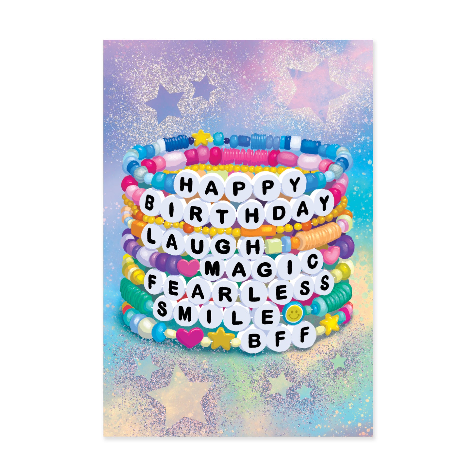 Glitter: Friendship Bracelet Enclosure Card
