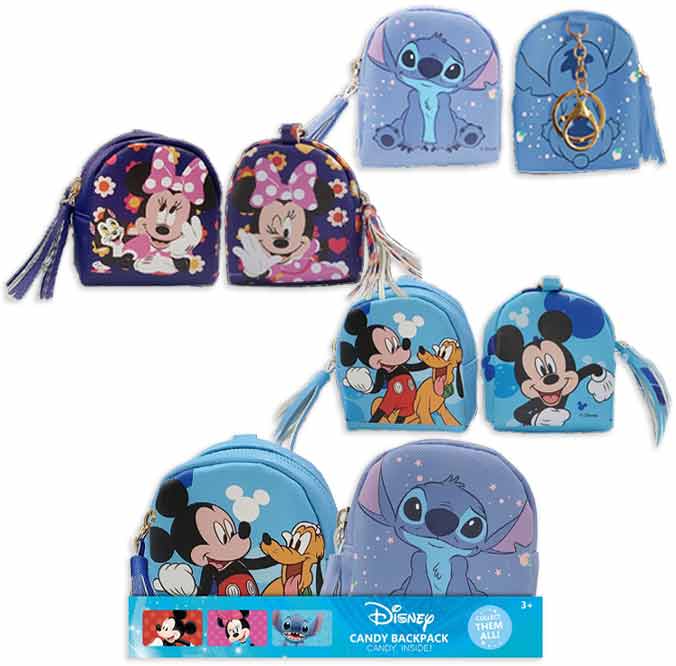 Mini Backpack with Candy - Disney: Mickey, Minnie, & Stitch