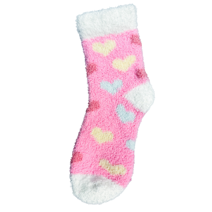 Pink Party Valentine's Fuzzy Socks