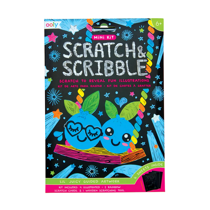 Lil' Juicy Mini Scratch and Scribble Art Kit | OOLY
