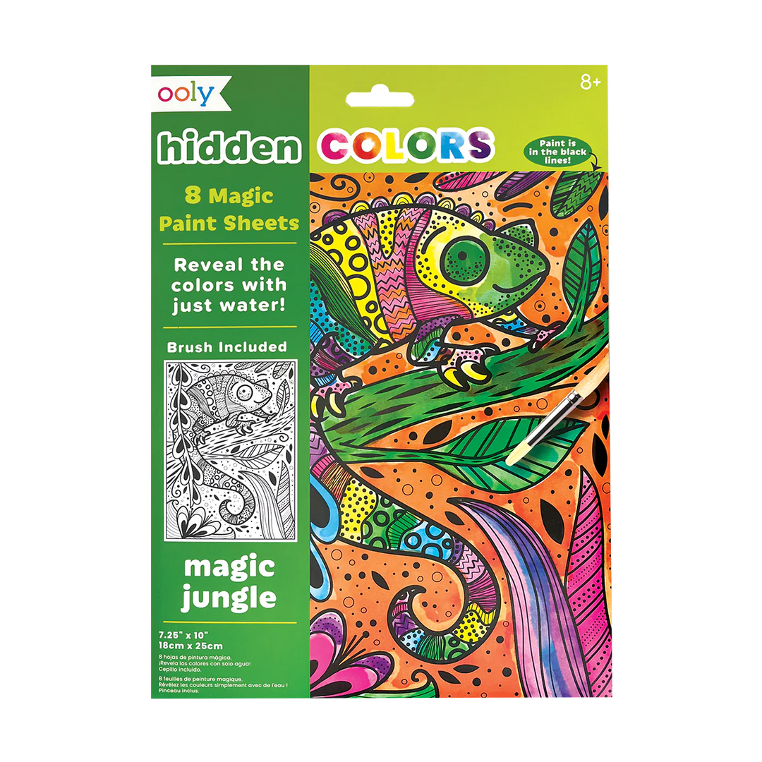 Hidden Colors Magic Paint Sheets - Magic Jungle | OOLY